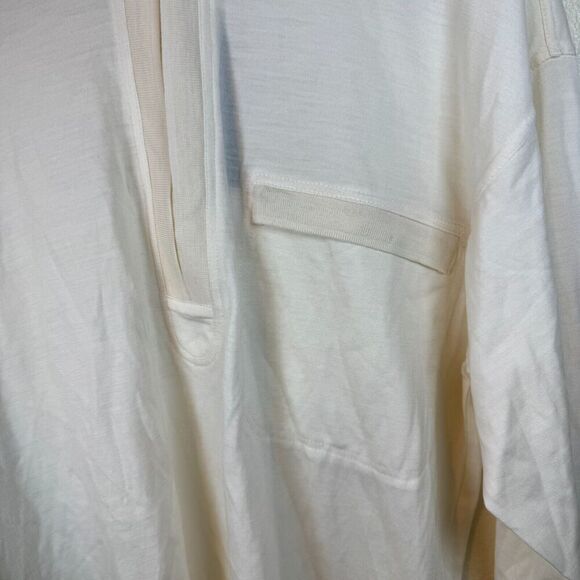 Umberto Ginocchietti Men's Wool White 1/4 Zip Lightweight Sweater Size 48(M) - Picture 2 of 11